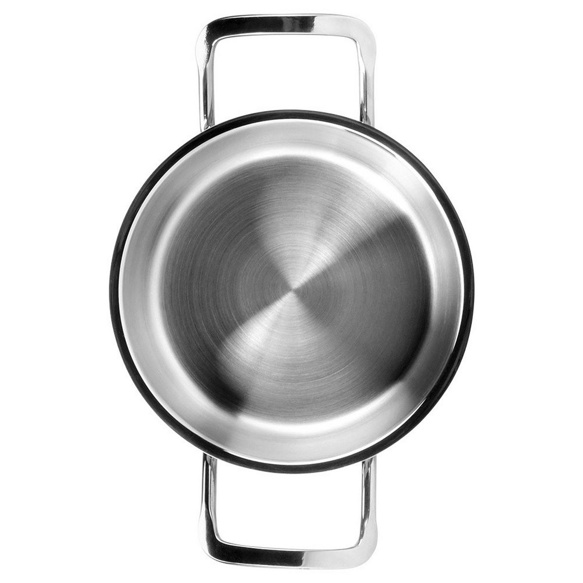 KOCHTOPF Anett mit Edelstahldeckel silber - Silberfarben, Metall (0.7cm) - Orion 
