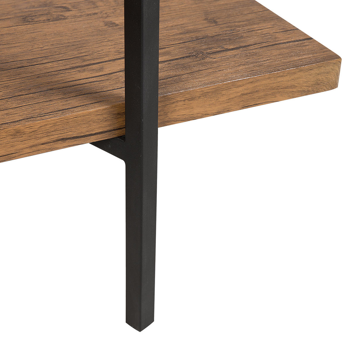 BÜCHERREGAL 4 Fächer Compton - Dunkelbraun, Holzwerkstoff (160/165/36cm) - Beliani
