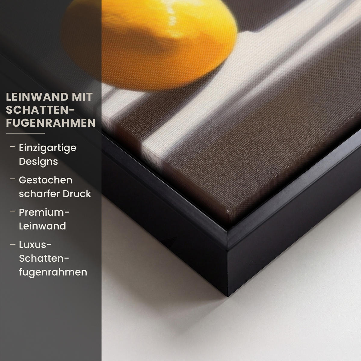LEINWAND Bilder mit Rahmen - Zitronen - Stilleben - Gelb - 100x70 - Gelb, Textil (100/70cm) - MuchoWow