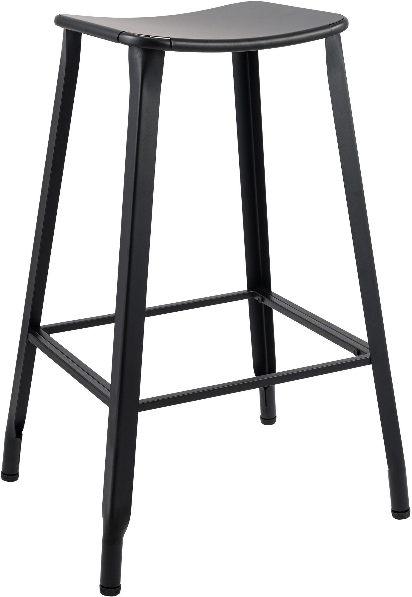 BARHOCKER Metall Schwarz - Schwarz, Metall (51/74/43cm) - CLP