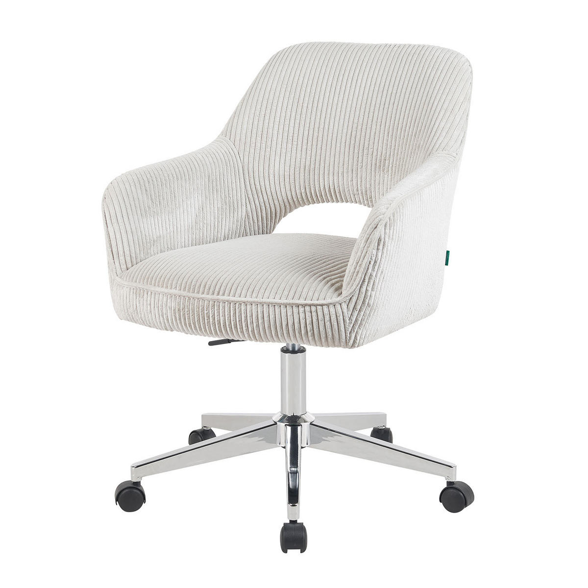 BÜROSTUHL Mika-Faro - Chromfarben/Hellgrau, Textil/Metall (60/84/65cm) - DUBI Möbel