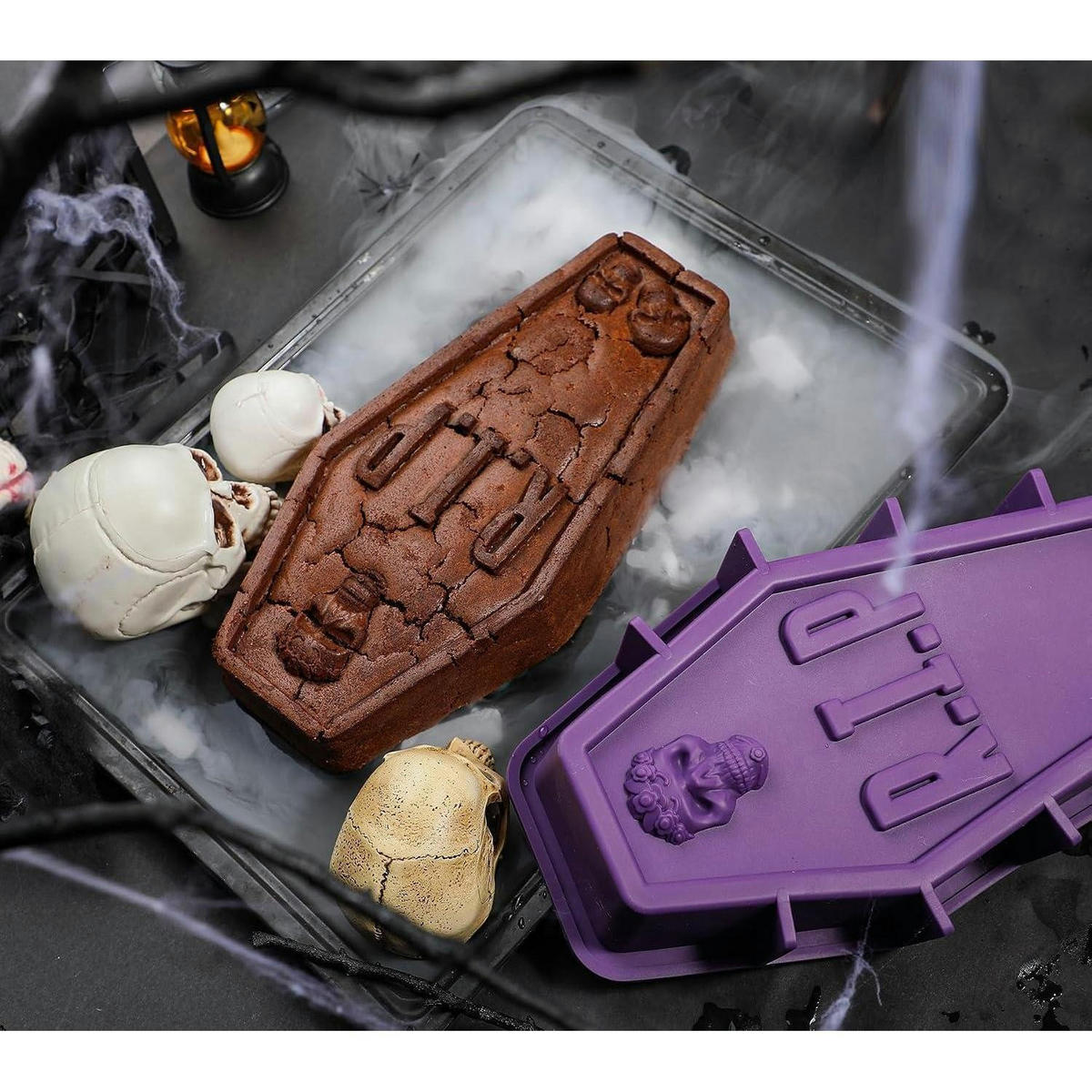 KUCHENFORM Sarg Silikon 30,5 cm Halloween - Silberfarben, Kunststoff