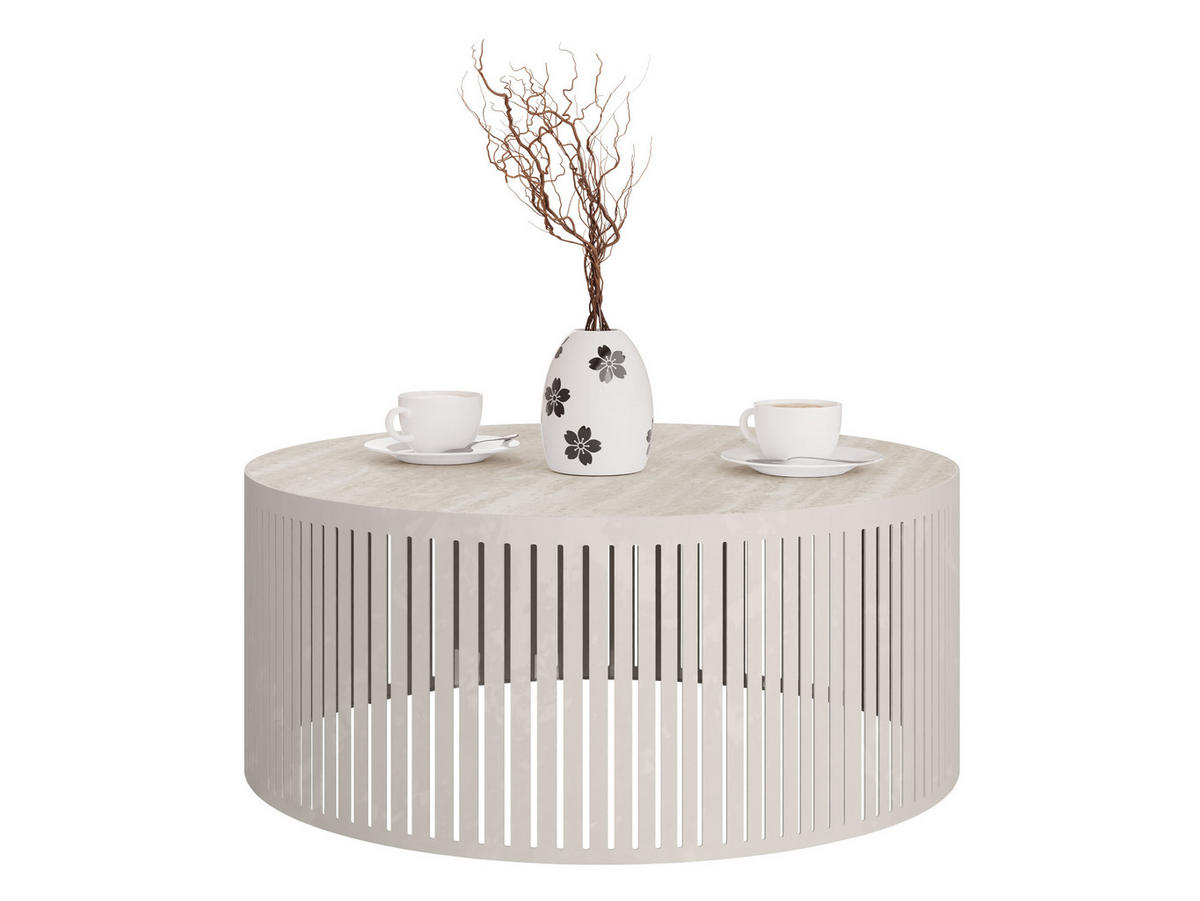 COUCHTISCH Velede Mini - Taupe/Kaschmir, Holzwerkstoff/Metall (59/59/30cm) - MIRJAN24