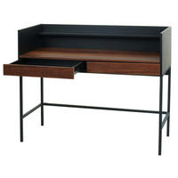 SCHREIBTISCH Schwarz, Braun - Schwarz/Braun, Holz (50/120/99cm) - MCW
