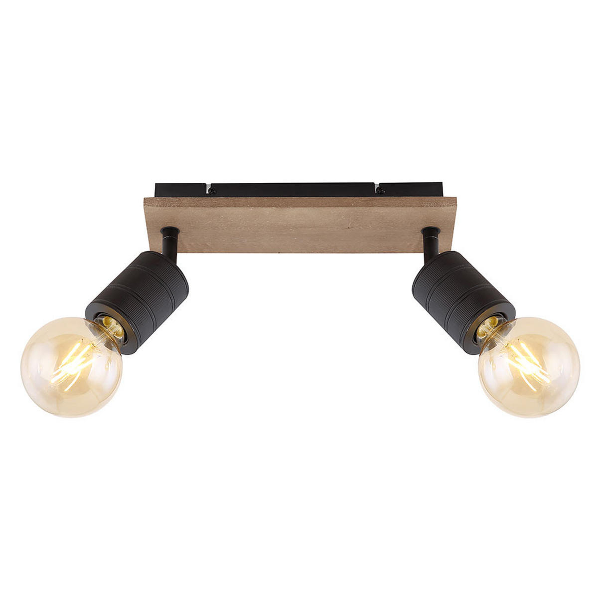 LED DECKENLEUCHTE JOSELLA Holz Braun - Braun, Holz (31/10/18cm) - Globo Lighting