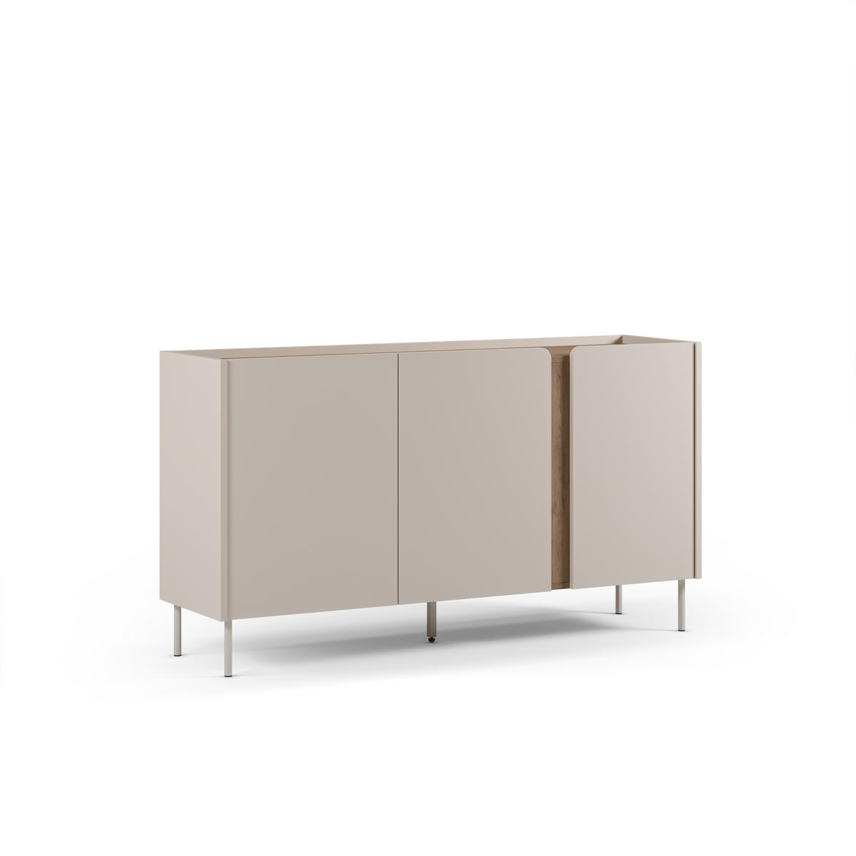 KOMMODE Lucile Beige 150/40.5/82.5 cm - Beige, Holz (40.5/82.5/150cm) - Drawer