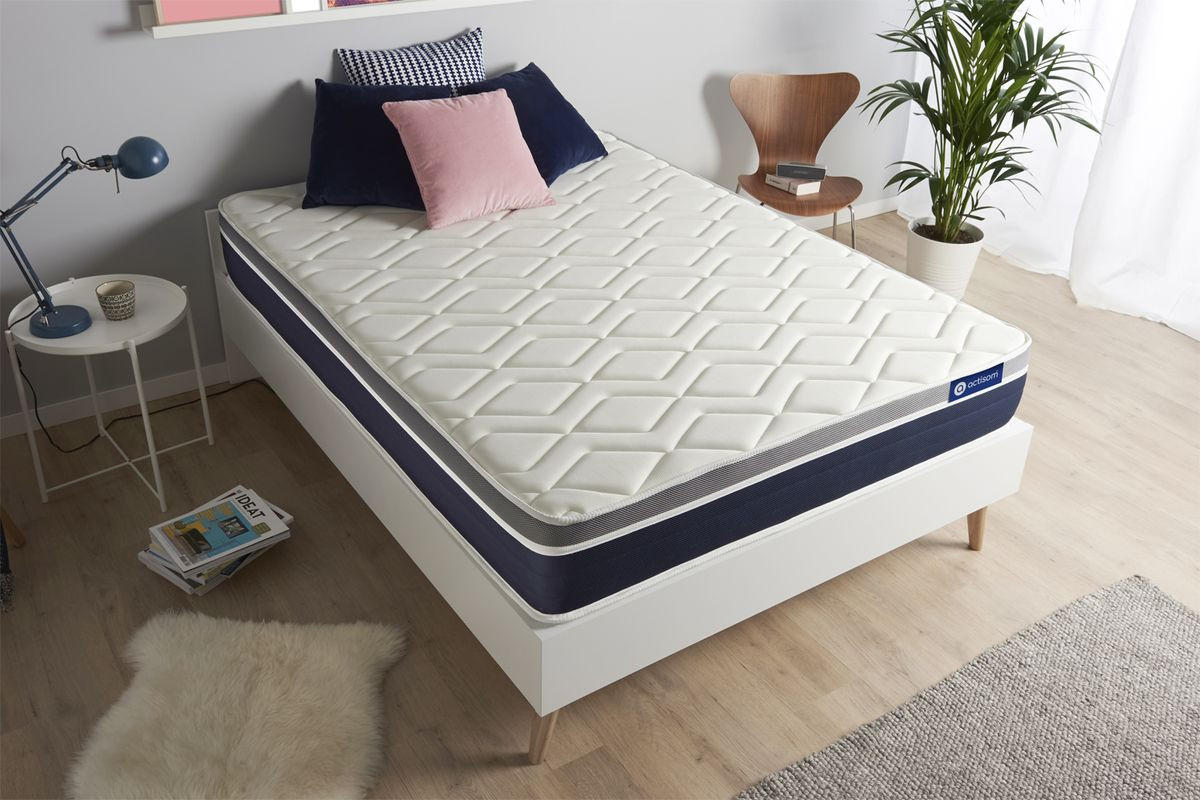 MATRATZE Actimemo confort Memory-Schaum 90 x 190 cm h2 - Weiß, Textil (90/190cm) - ACTISOM