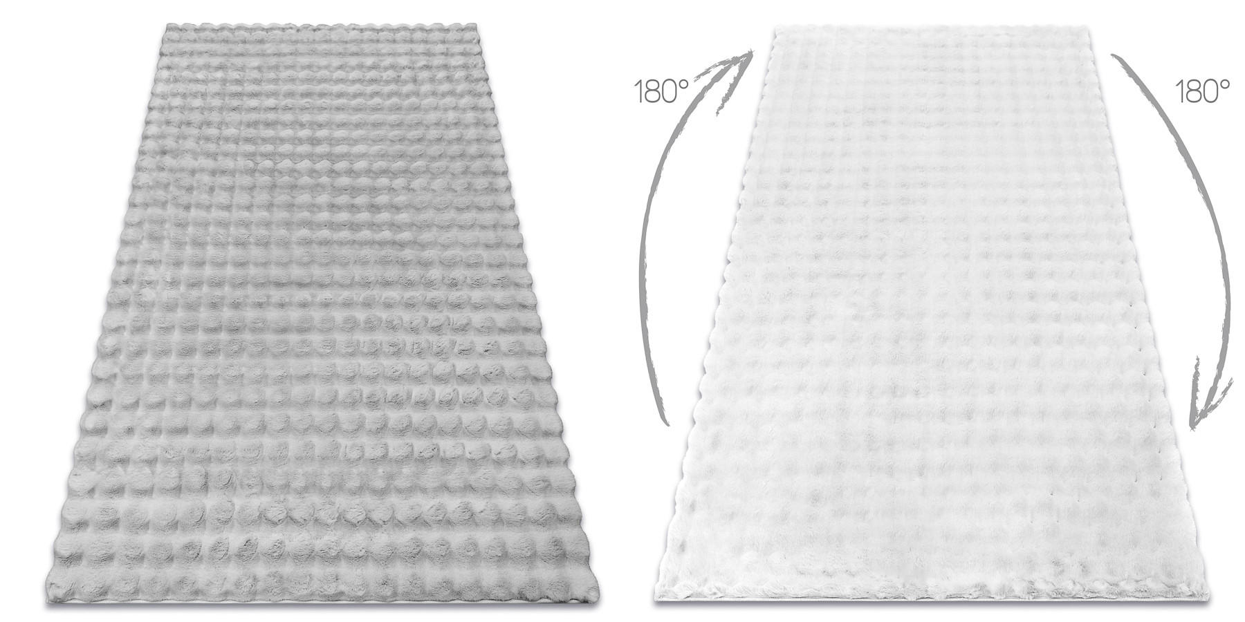 TEPPICH Bubble 80/150 cm - Silberfarben, Textil (80/150cm) - rugsX