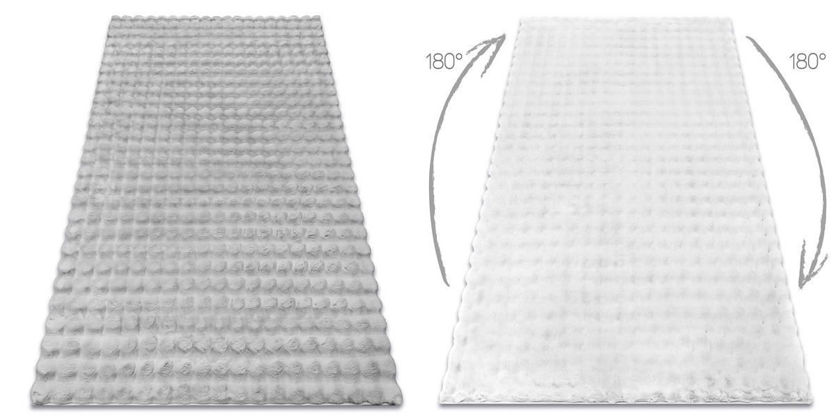 TEPPICH Bubble 120/170 cm - Silberfarben, Textil (120/170cm) - rugsX