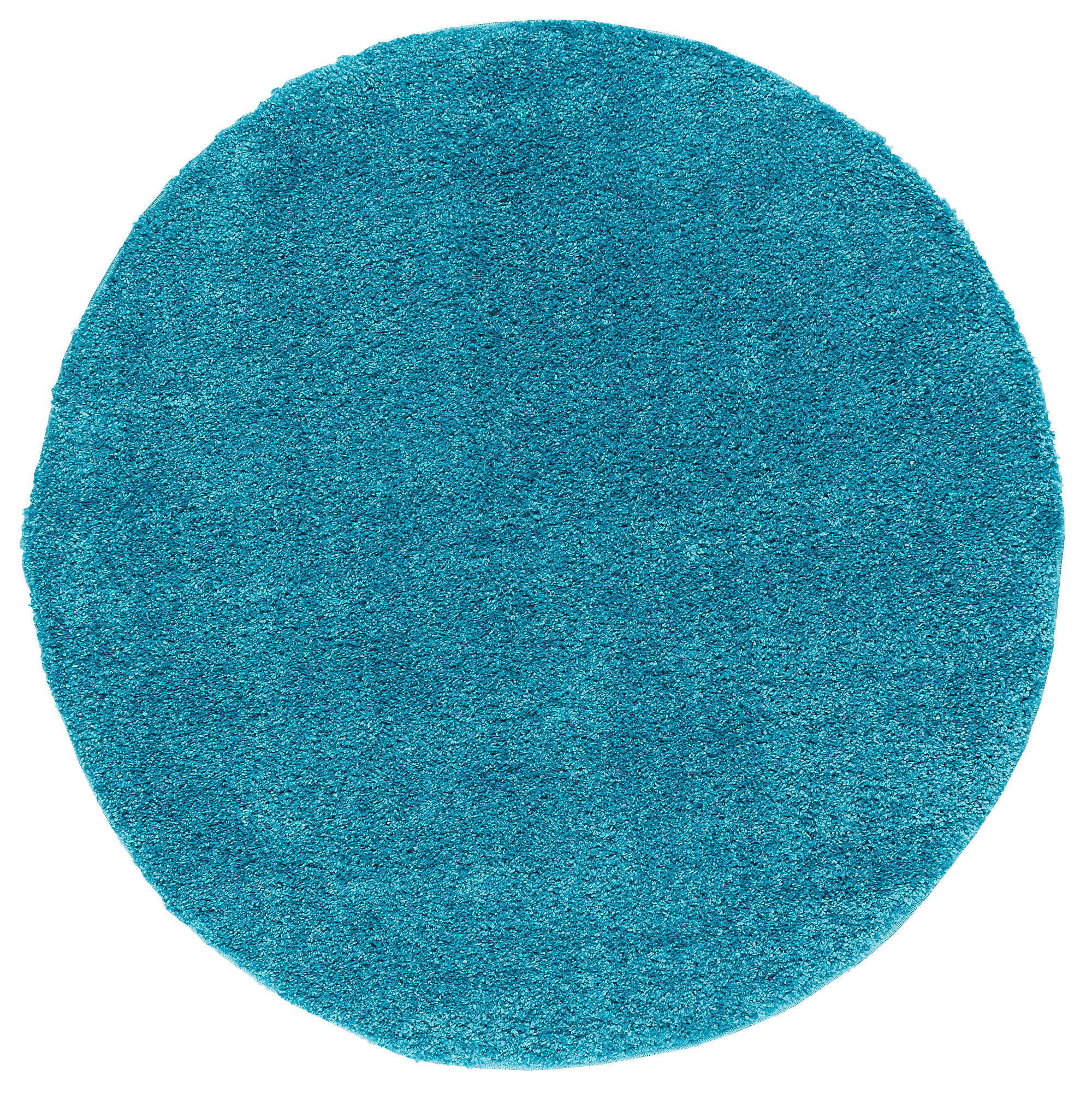 HOCHFLOR LANGFLOR TEPPICH ALOHA RUND - Türkis, Textil (80/80cm) - Pergamon