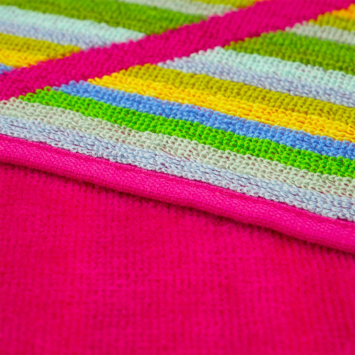 STRANDTUCH aus Veloursfrottee Jacquard Rosa 140x180 400g/m² - Cadix - Pink, Textil (140/180cm) - LE COMPTOIR DE LA PLAGE