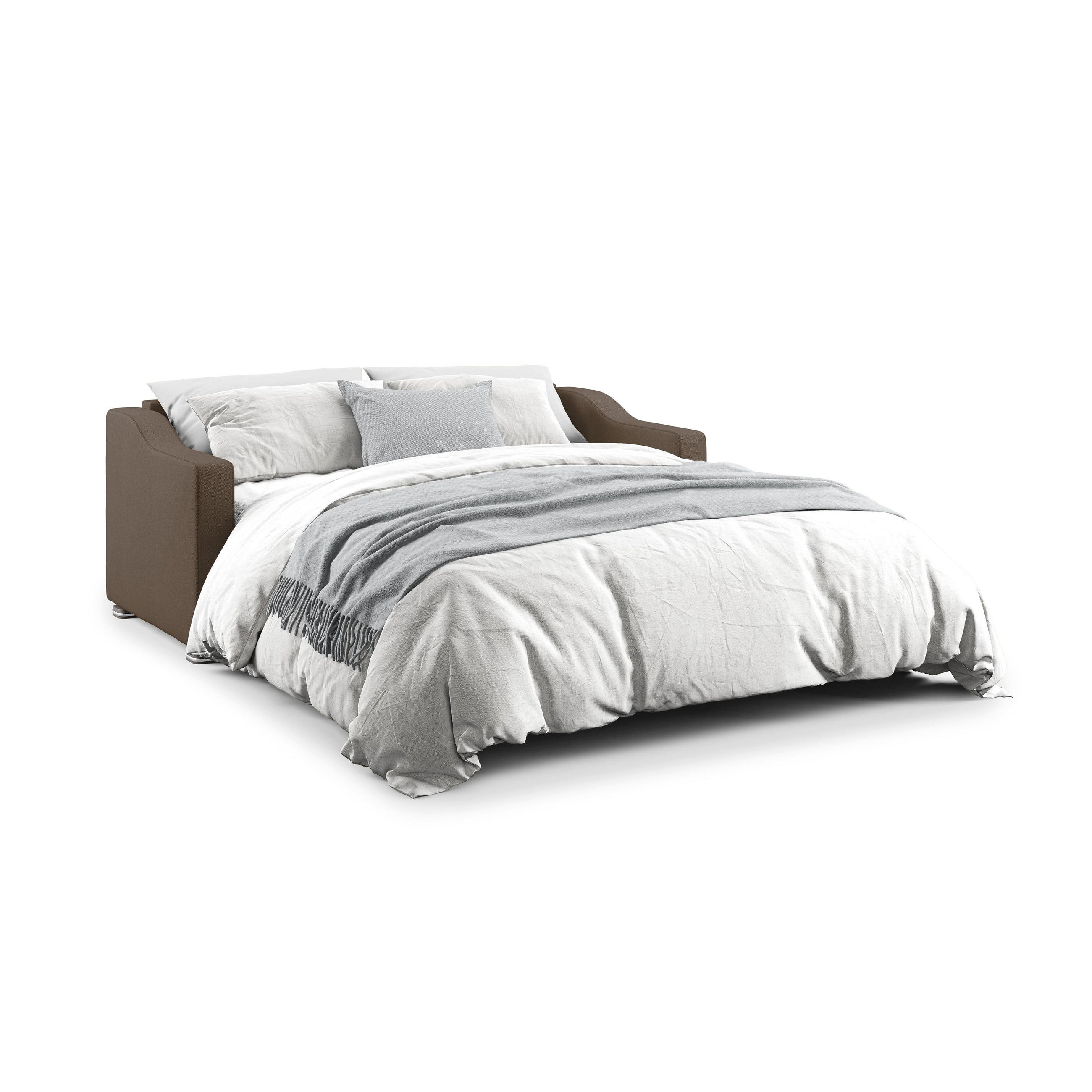 SCHLAFSOFA Amber - Braun, Textil (191/100/98cm) - Divani.store