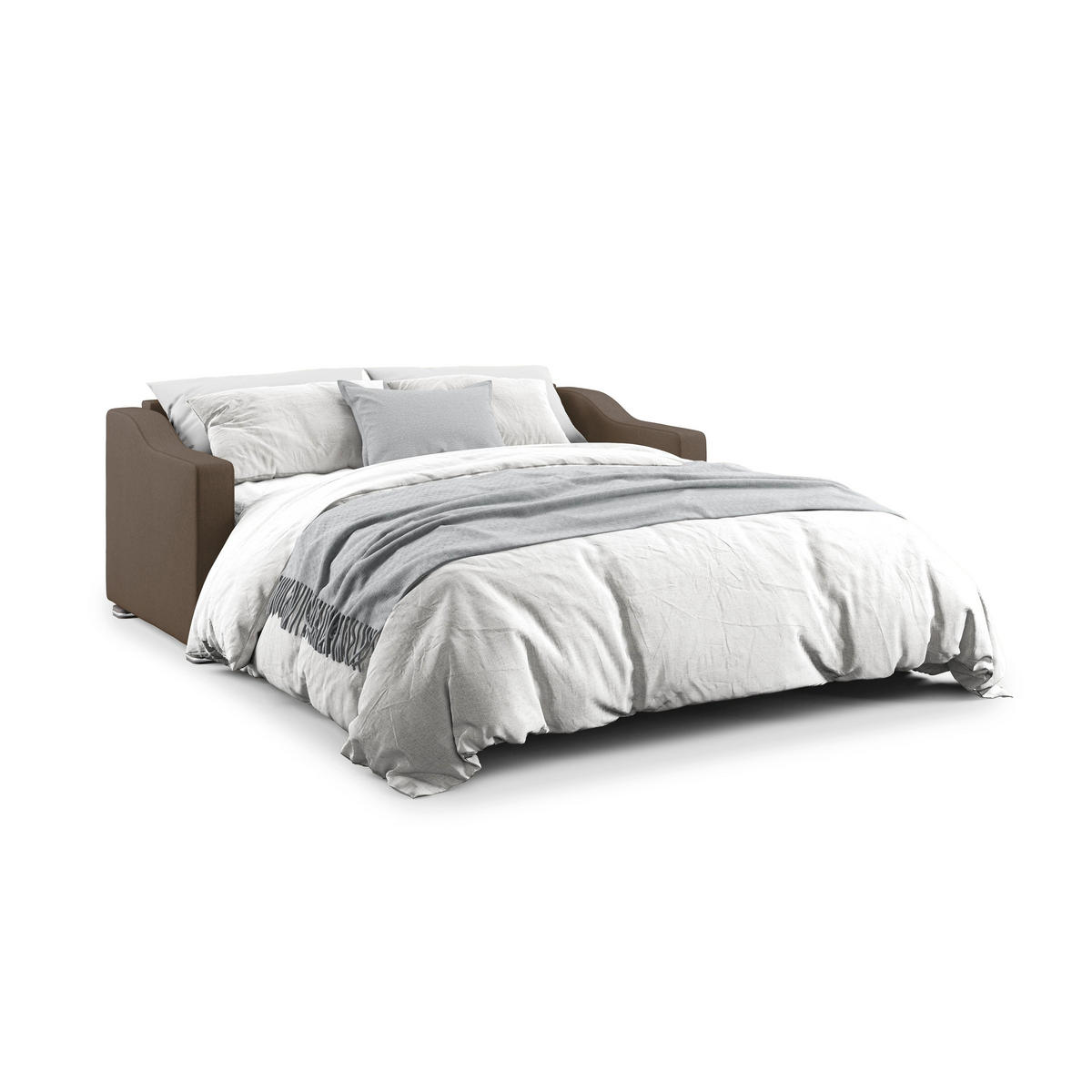 SCHLAFSOFA Amber - Braun, Textil (191/100/98cm) - Divani.store