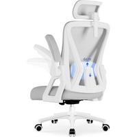 BÜROSTUHL Ergonomisch mit Kopfstütze und Lendenwirbelstütze Grau - Grau, Textil (60/128/60cm)