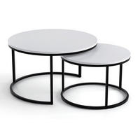 TISCH Weiß 2in1 Rund - Weiß, Holzwerkstoff (71/71/42.48cm) - Sepro Meble