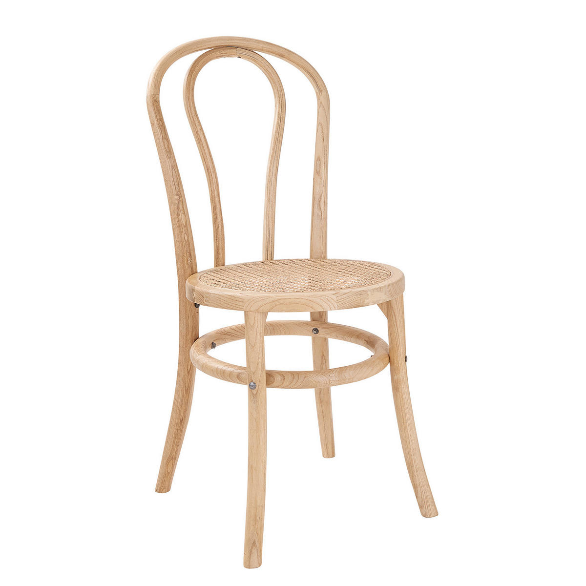 STUHL (2er Set) Wiener Melange - Braun, Naturmaterialien (40/90/40cm) - Butlers