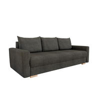 3-SITZER-SCHLAFSOFA ELMA mit Bettfunktion, anthrazit - Anthrazit, Holz (92.5/79/230cm) - Panda Möbel