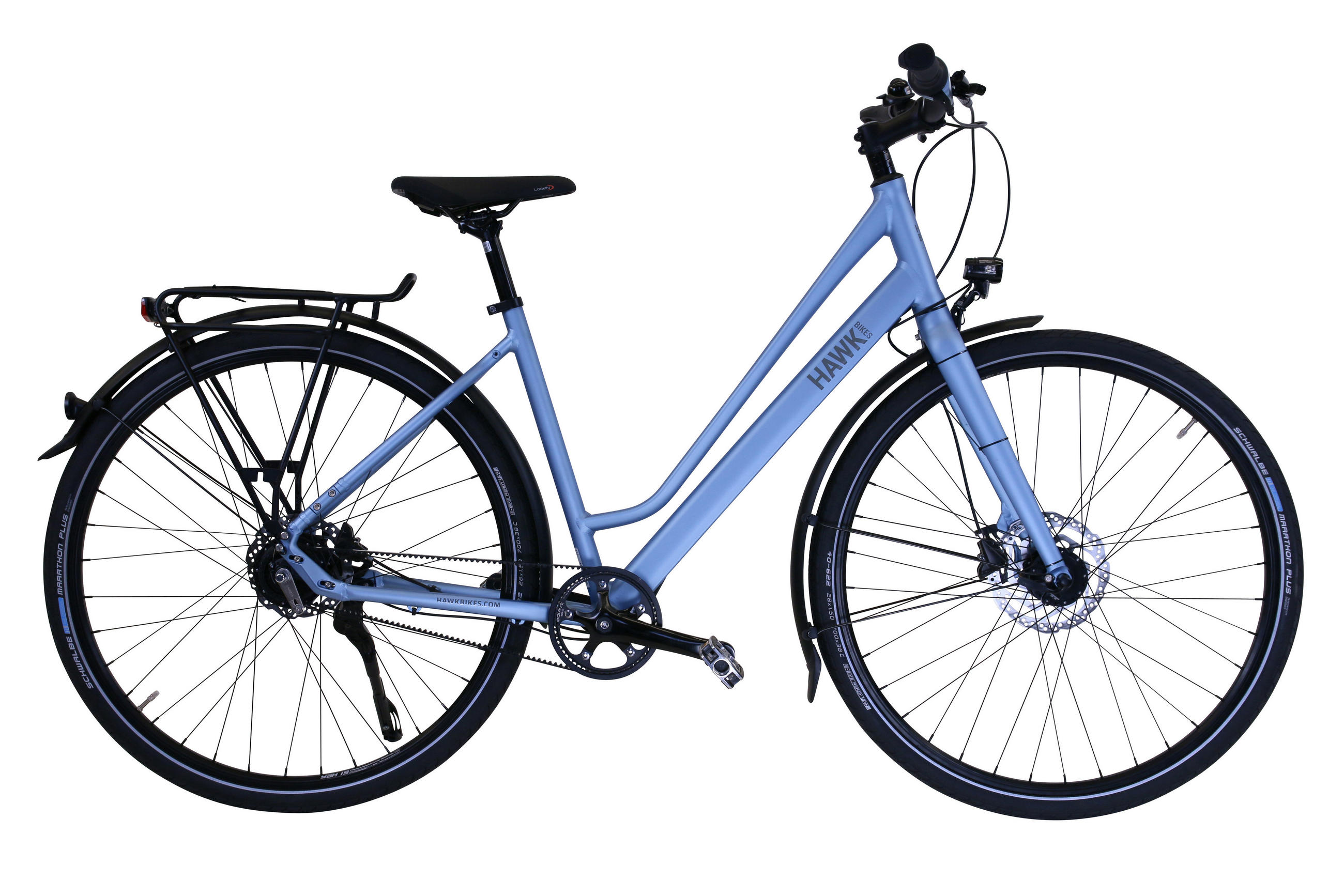 TREKKING Lady Super Deluxe Himmelblau 8 Gang 28 Zoll Gr: 48cm - Blau, Metall (48cm) - Hawk Bikes