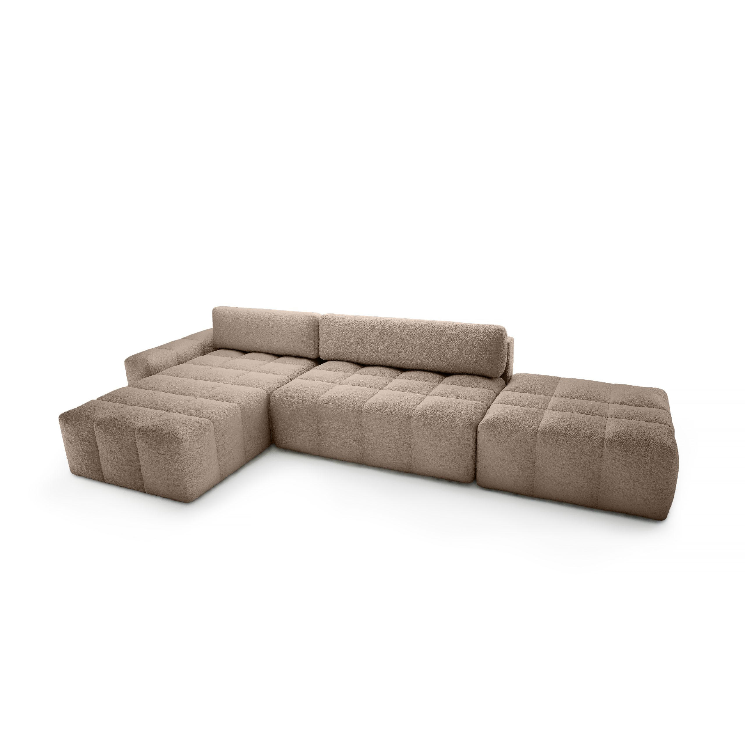 Fedve Ecksofa Braun 363x100 cm