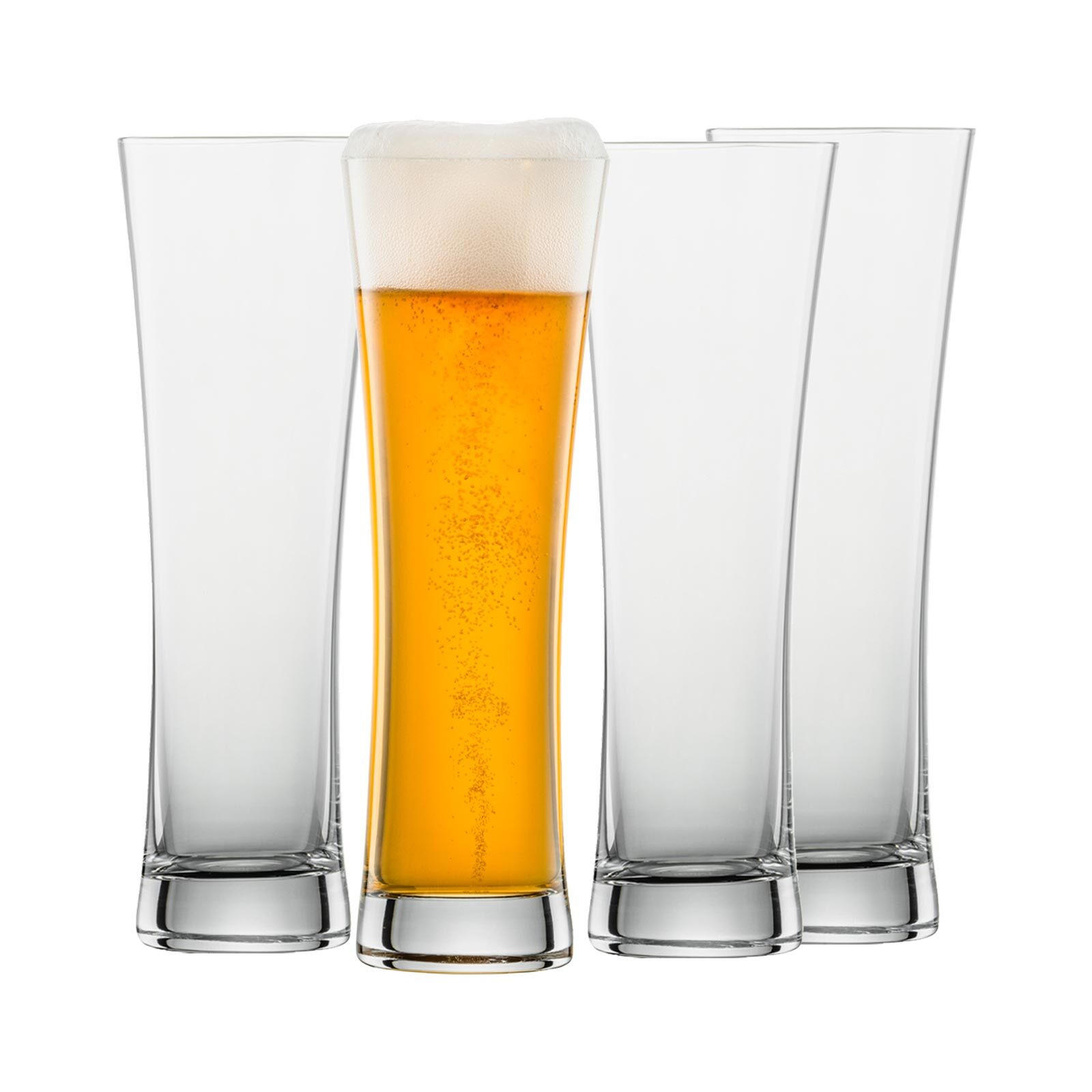 WEIZENBIERGLÄSER Beer Basic transparent 300 ml 4er Set - Transparent, Glas (0.3L) - Schott Zwiesel