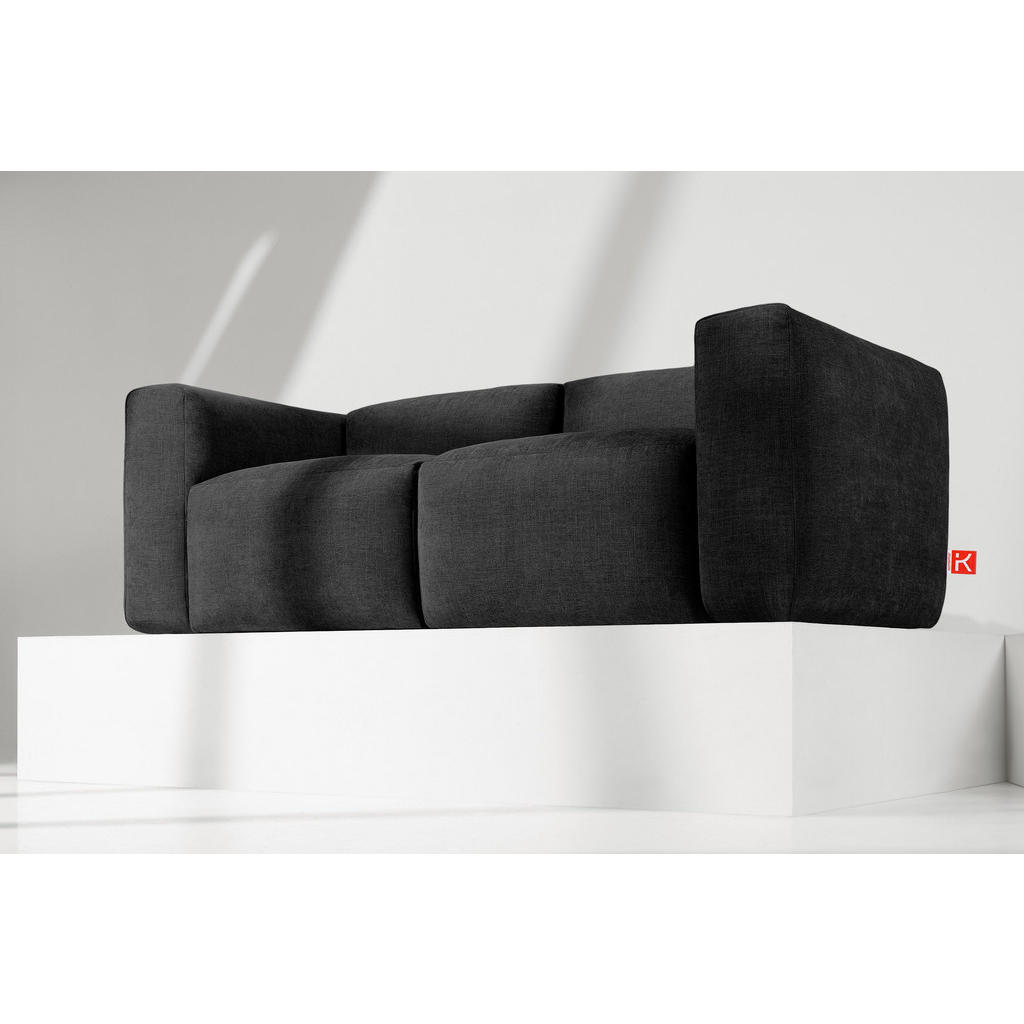 Thumbnail - Konsimo® 2-Sitzer-Modulsofa, Graphit, Textil, einzeln stellbar,Freiform, 210x73x96 cm, Wohnzimmer, Sofas & Couches, Sofa...