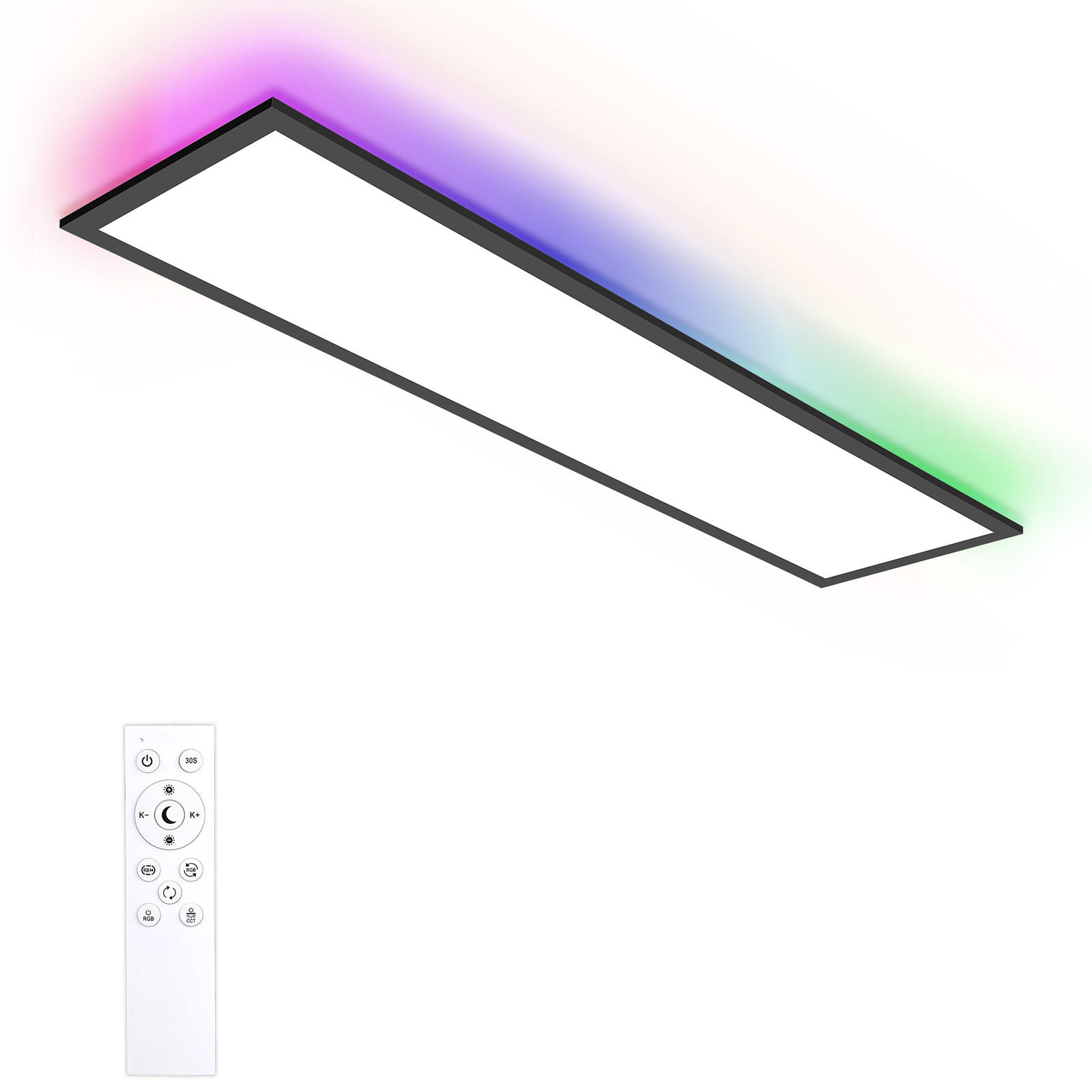 DECKENLEUCHTE PA1041FVB LED Panel Dimmbar 100/25/3.9 CM - Weiß, Metall (100/25/3.9cm) - LOVHAUS
