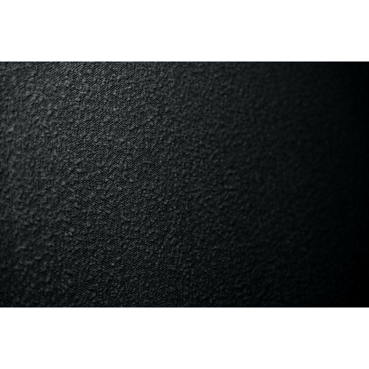 KOPFTEIL gepolstertes – schwarzer Bouclé-Stoff - 90 cm - Beige/Schwarz, Karton/Holz (90/120/10cm) - Sommeil de Plomb