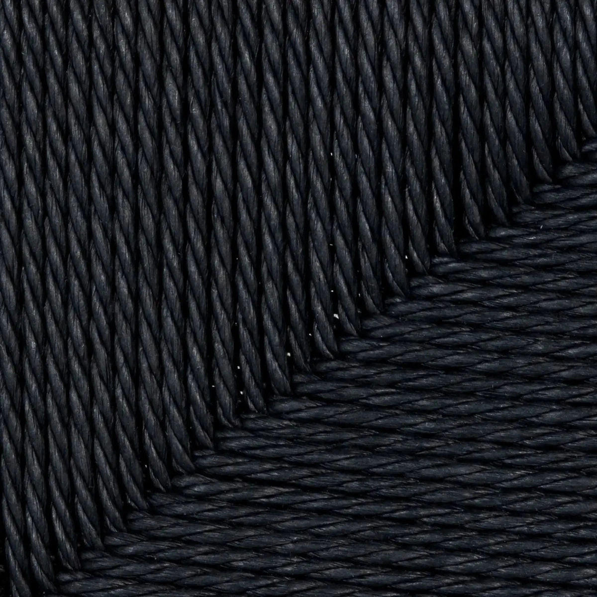 SITZBANK 110/35/47 cm Rattan / Eiche Schwarz - Schwarz, Holz/Papier (110/47/35cm) - Furnhouse