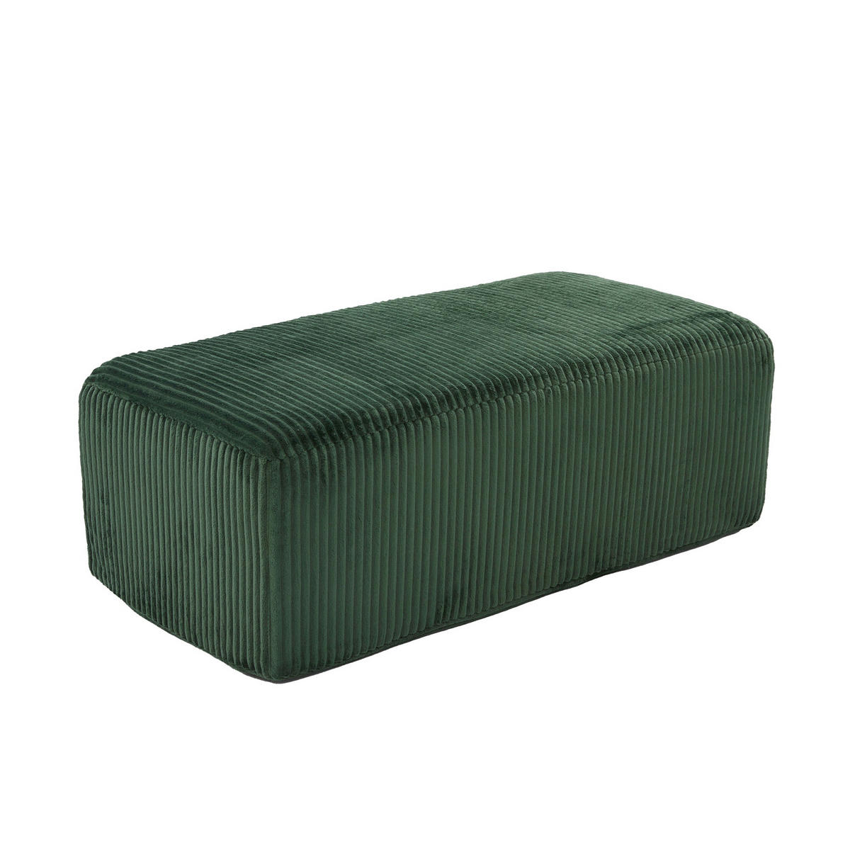 RELAXSESSELSET Übergroßer Loungesesselmit Fußhocker,Cord,Grün - Grün, Textil (110/87/147cm) - LVHOM