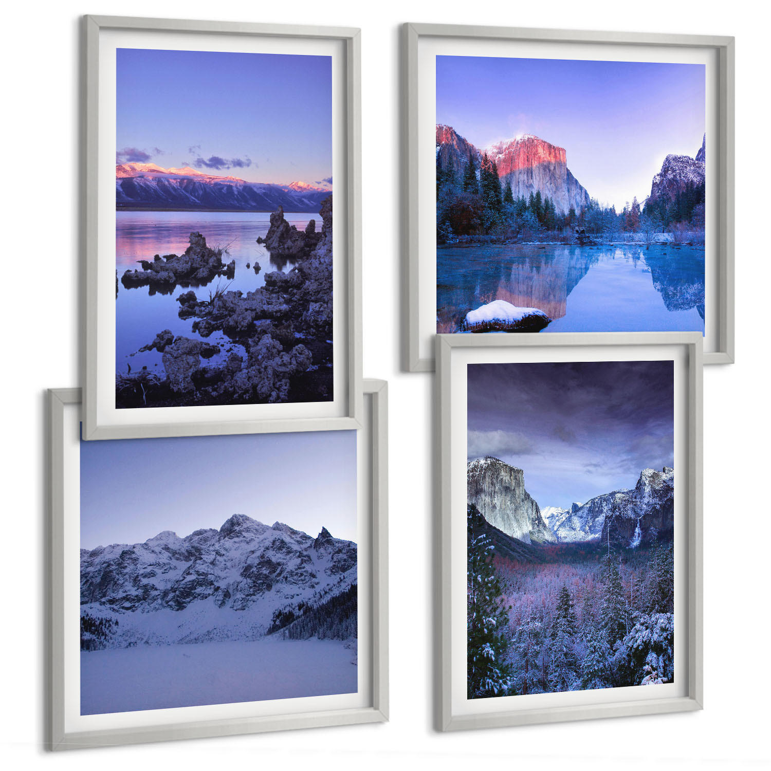 Tulup Bilder Silber 50x50 cm