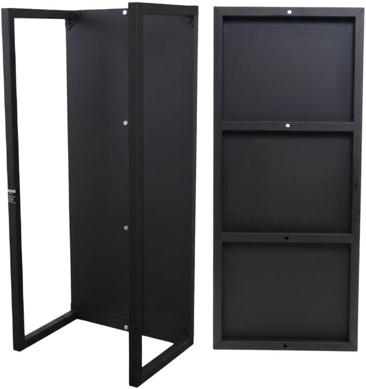 KAMINHOLZREGAL Phoenix innen & außen für Wandmontag 92x41x31cm Schwarz - Schwarz, Metall (41/92/31cm) - PROREGAL