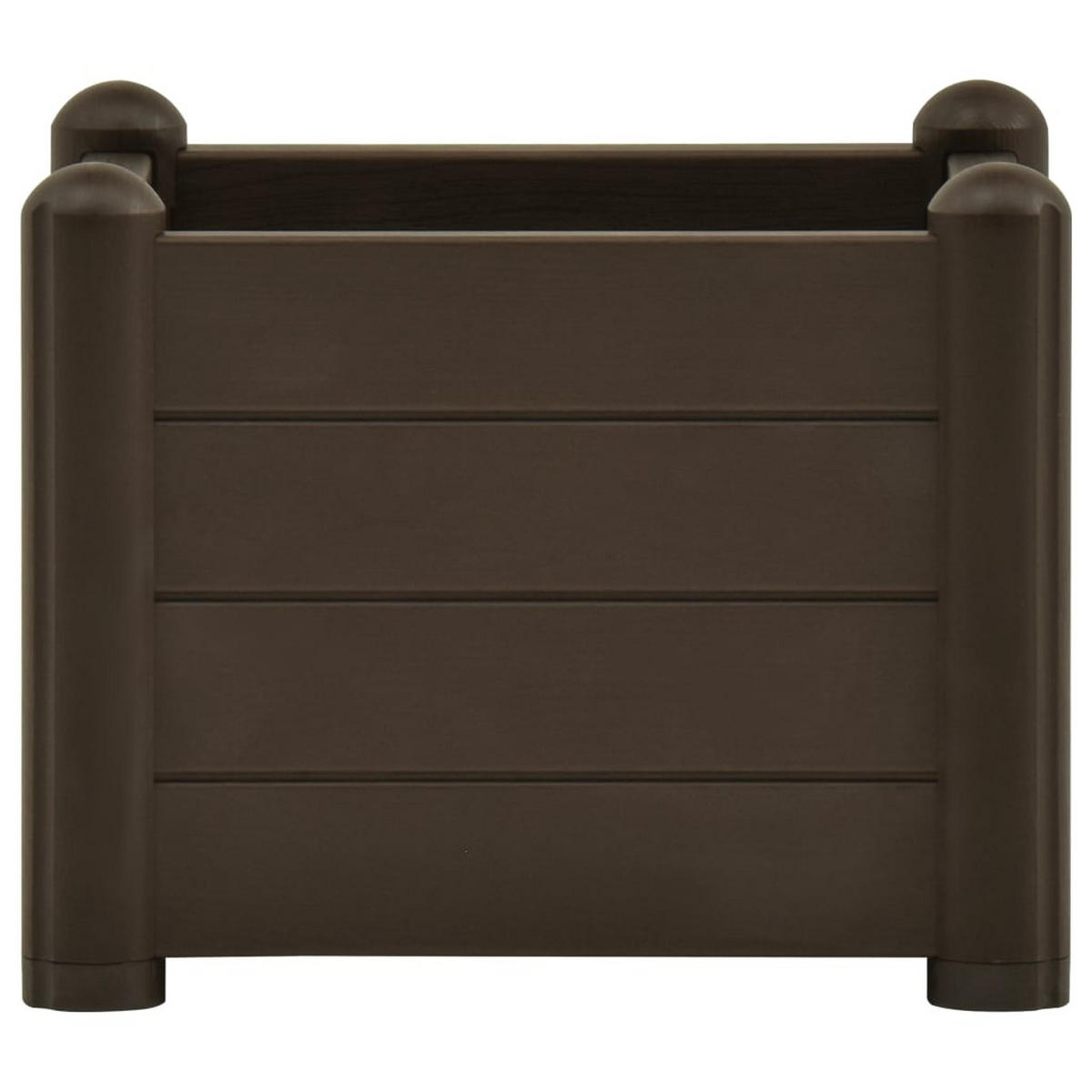 GARTEN-HOCHBEET PP Mokka 43x43x35 cm - Anthrazit, Kunststoff (43/35/43cm) - furnicato