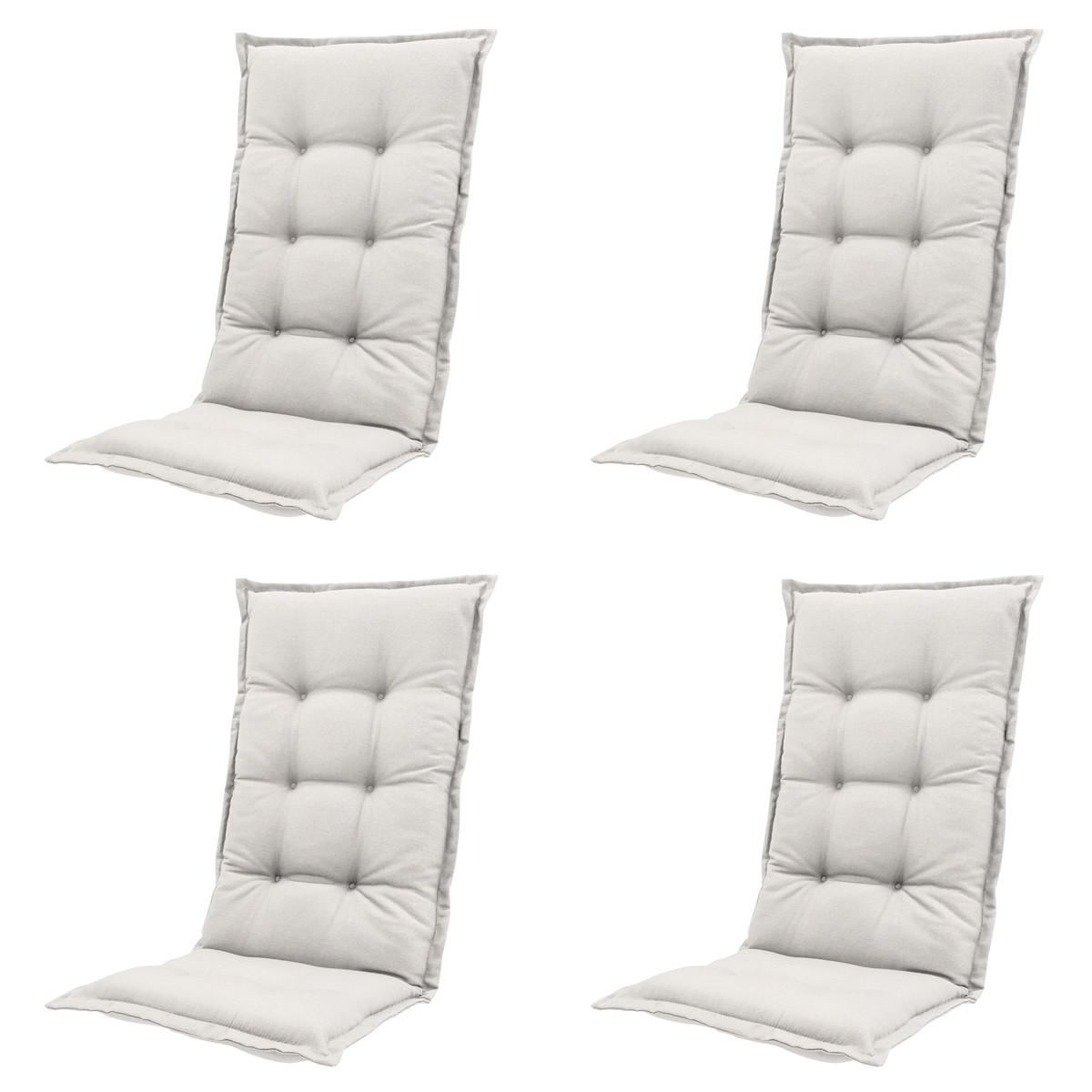 GARTENSTUHLKISSEN Naples 123/50 cm 4er-Set - Beige, Textil (50/7/123cm) - Madison