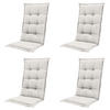 GARTENSTUHLKISSEN Naples 123/50 cm 4er-Set - Beige, Textil (50/7/123cm) - Madison