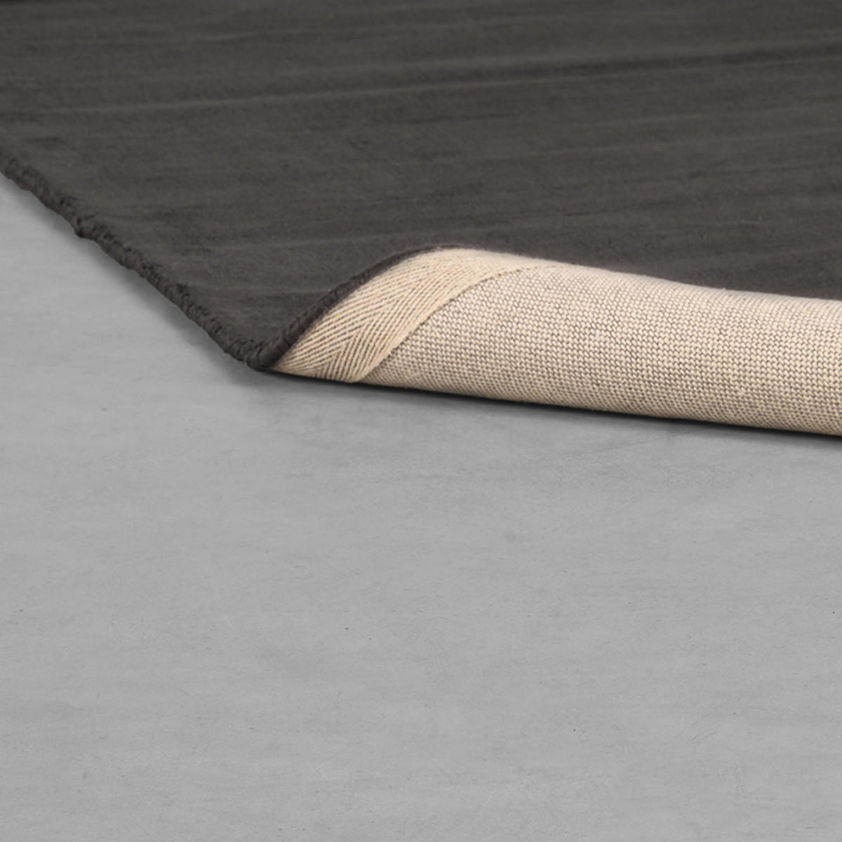 TEPPICH Samtgrau 200/300/1 cm - Dunkelgrau, Textil (300/200cm) - LABEL51