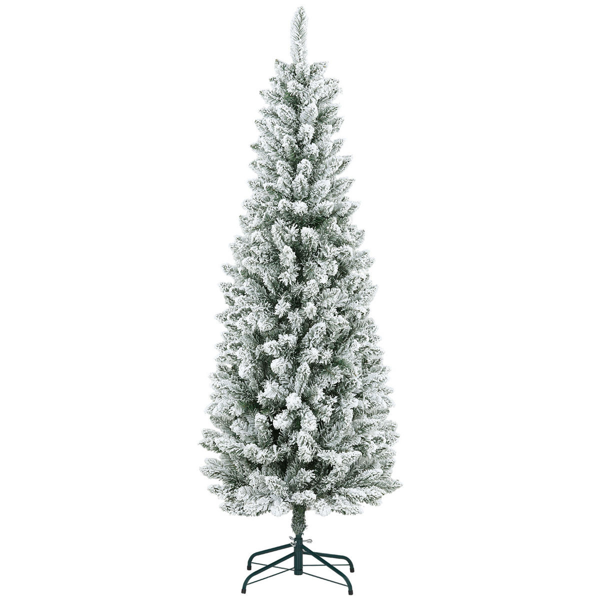 KÜNSTLICHER Weihnachtsbaum, 183 cm Christbaum mit 479 Spitzen für Weihnachten - Grün, Kunststoff/Metall (183cm) - HOMCOM