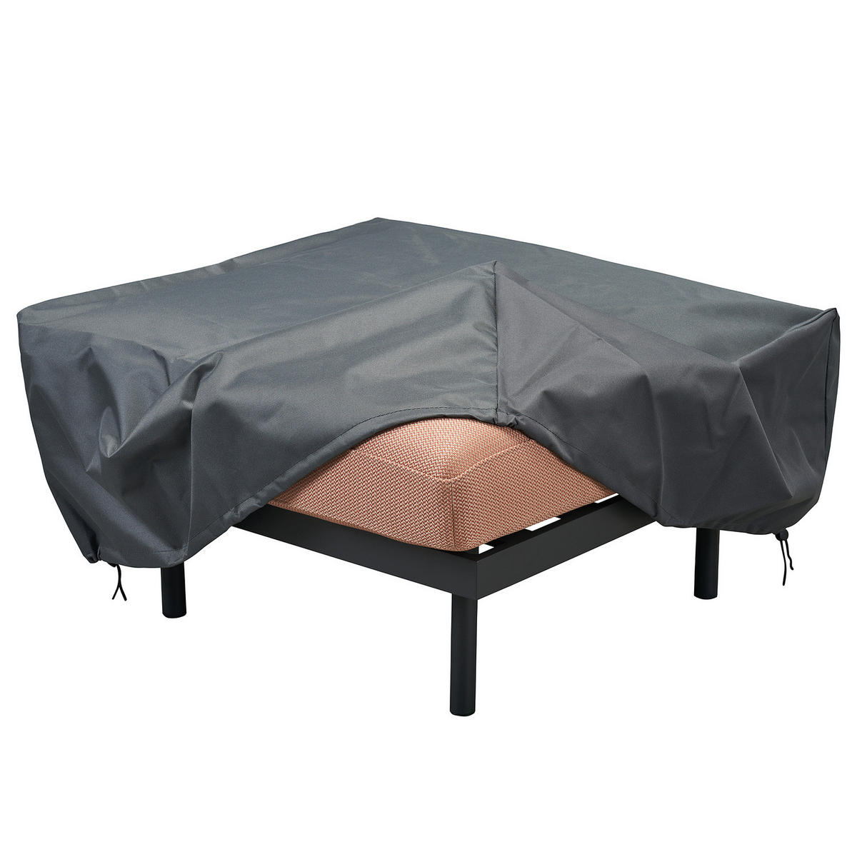 SCHUTZHÜLLE FÜR OUTDOOR-HOCKER - Schwarz - Kunstfaser - 87 x 36 x 67 cm - Schwarz, Textil (87/36/67cm) - home24