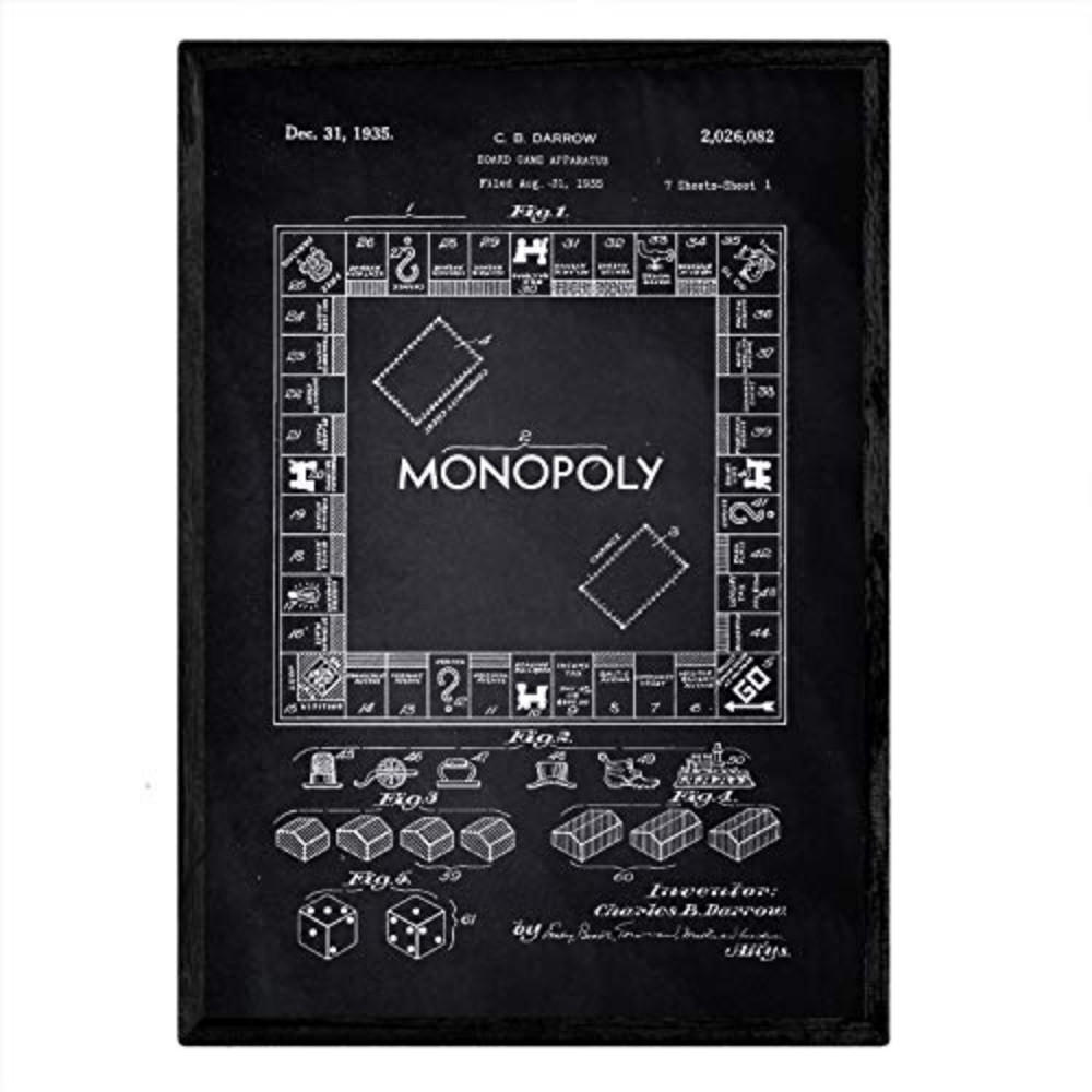 POSTER Monopoly Patent A3 Rahmenlos - Klar, Papier (29.7/5/42cm) - Nacnic