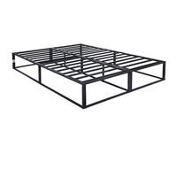 PUF cu două locuri, design ergonomic din chenille și spumă cu memorie - negru, metal (135/190/30cm) - Urban Meuble