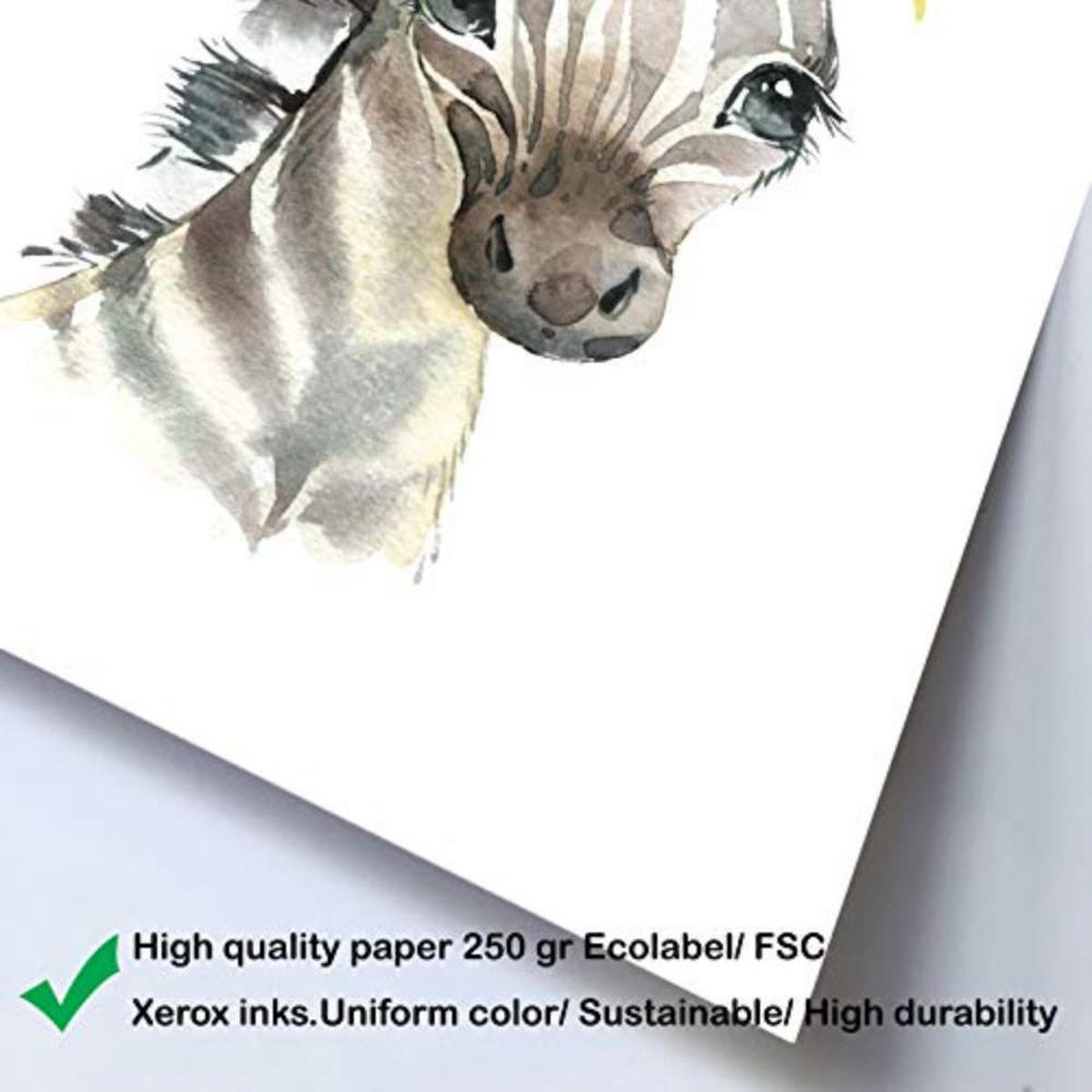 POSTER Set mit 4 Flameanimals A3 Rahmenlos - Klar, Papier (29.7/3cm) - Nacnic