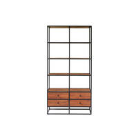 BÜCHERREGAL Agra Natur aus Akazie - Naturfarben, Holz (88/175/35cm) - Tikamoon