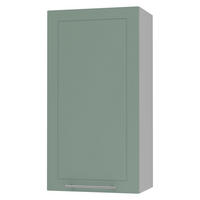 KÜCHENHÄNGESCHRANK Kvantum W4/60/1 Mint Matt / Grau Matt 60 / 32,5 / 96cm - Grau/Mintgrün, Holz/Holzwerkstoff (60/96/32.5cm) - Feldmann-Wohnen