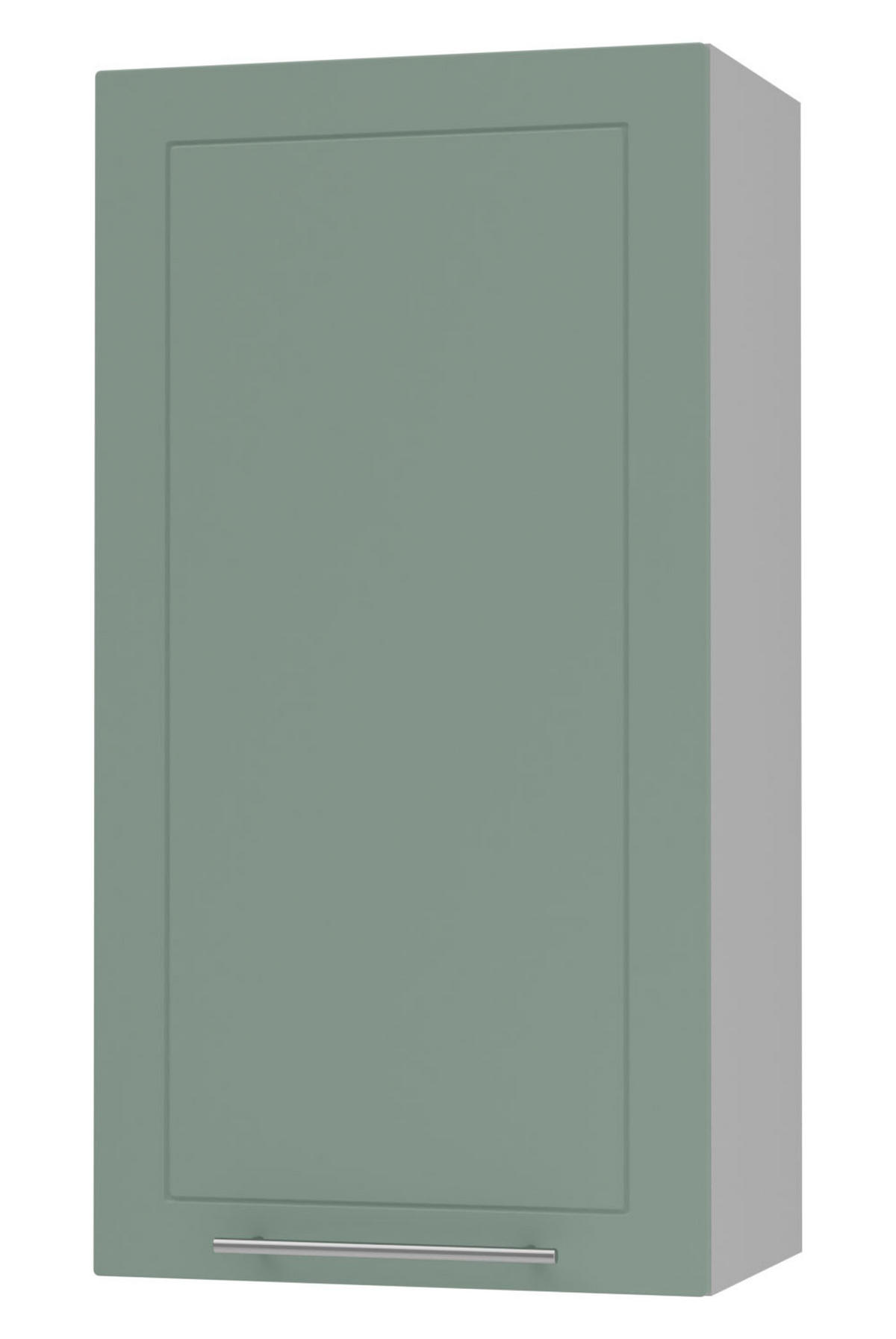 KÜCHENHÄNGESCHRANK Kvantum W4/60/1 Mint Matt / Grau Matt 60 / 32,5 / 96cm - Grau/Mintgrün, Holz/Holzwerkstoff (60/96/32.5cm) - Feldmann-Wohnen