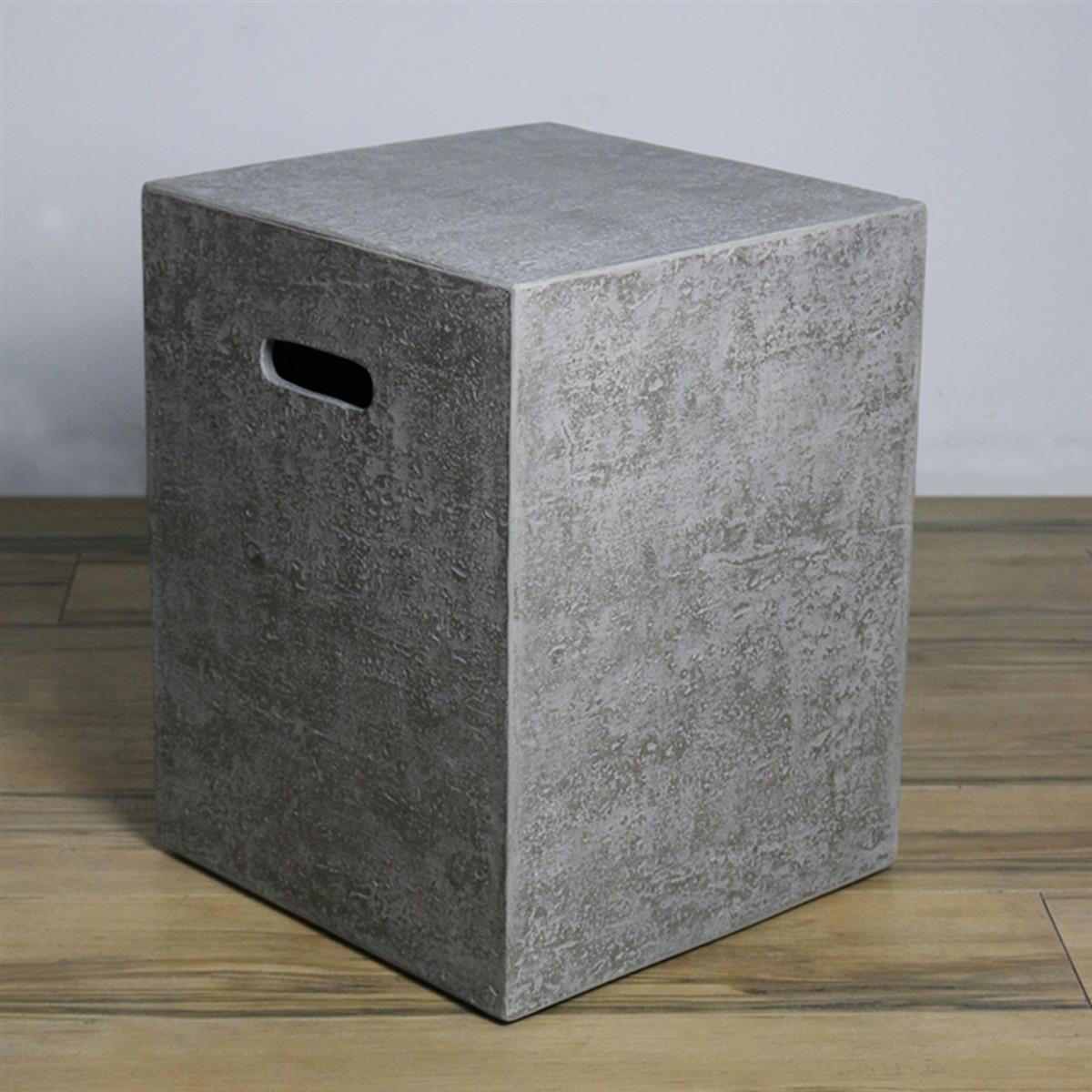 ABDECKUNG für 5 kg Gasflaschen in Travertin-Optik - Grau, Stein (46/57/46cm) - Elementi