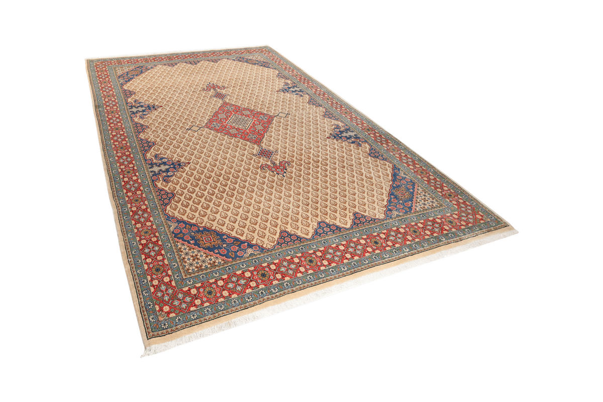 ORIENTTEPPICH handgeknüpft Ekbatan Beige 334/213 cm Schurwolle - Beige, Textil (213/334cm) - Looma