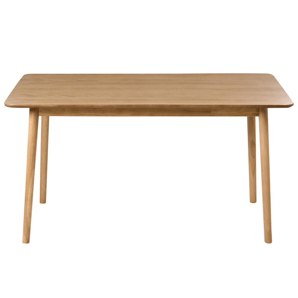 JÍDELNÍ STŮL Světlý Dub 140/80 cm Elvyn - světle hnědá, kompozitní dřevo (140/80/74cm) - Beliani