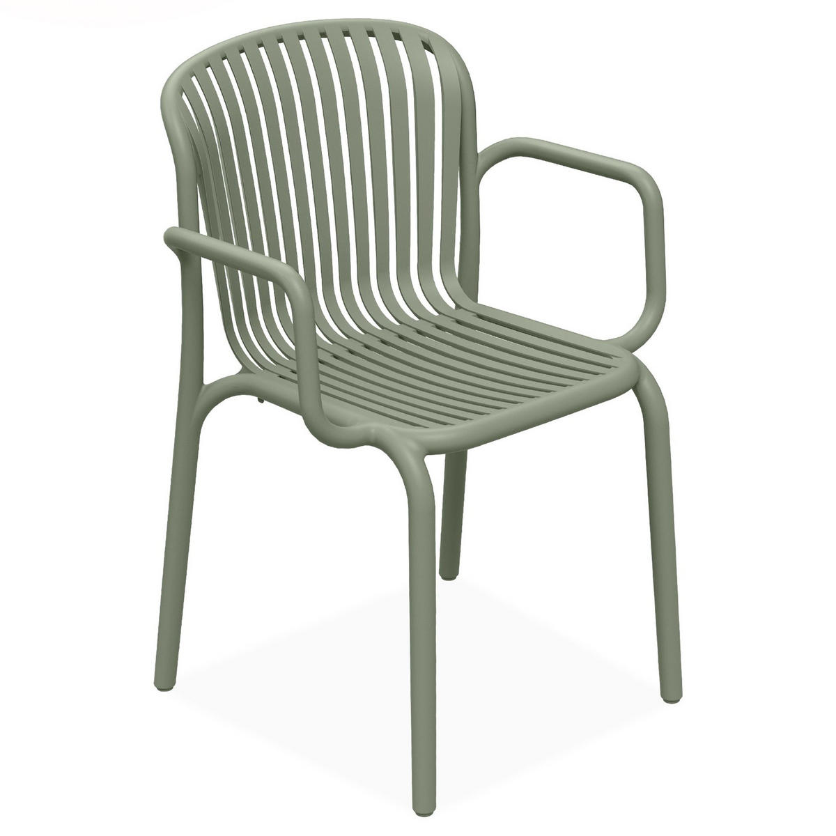 GARTEN ESSGRUPPE FICCARI, Gartenmöbel-Set 8-tlg, Olive - Olivgrün, Kunststoff - KONSIMO®