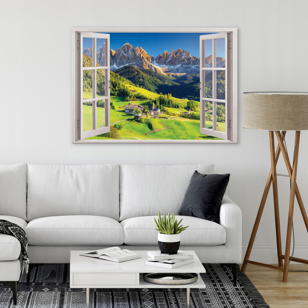 Thumbnail - Wallarena Leinwand, Mehrfarbig, Holzwerkstoff, Recyclingholz, Baum/Pflanze/Natur, Rechteckig, 80x60 cm, FSC 100%, 3D-Eff...