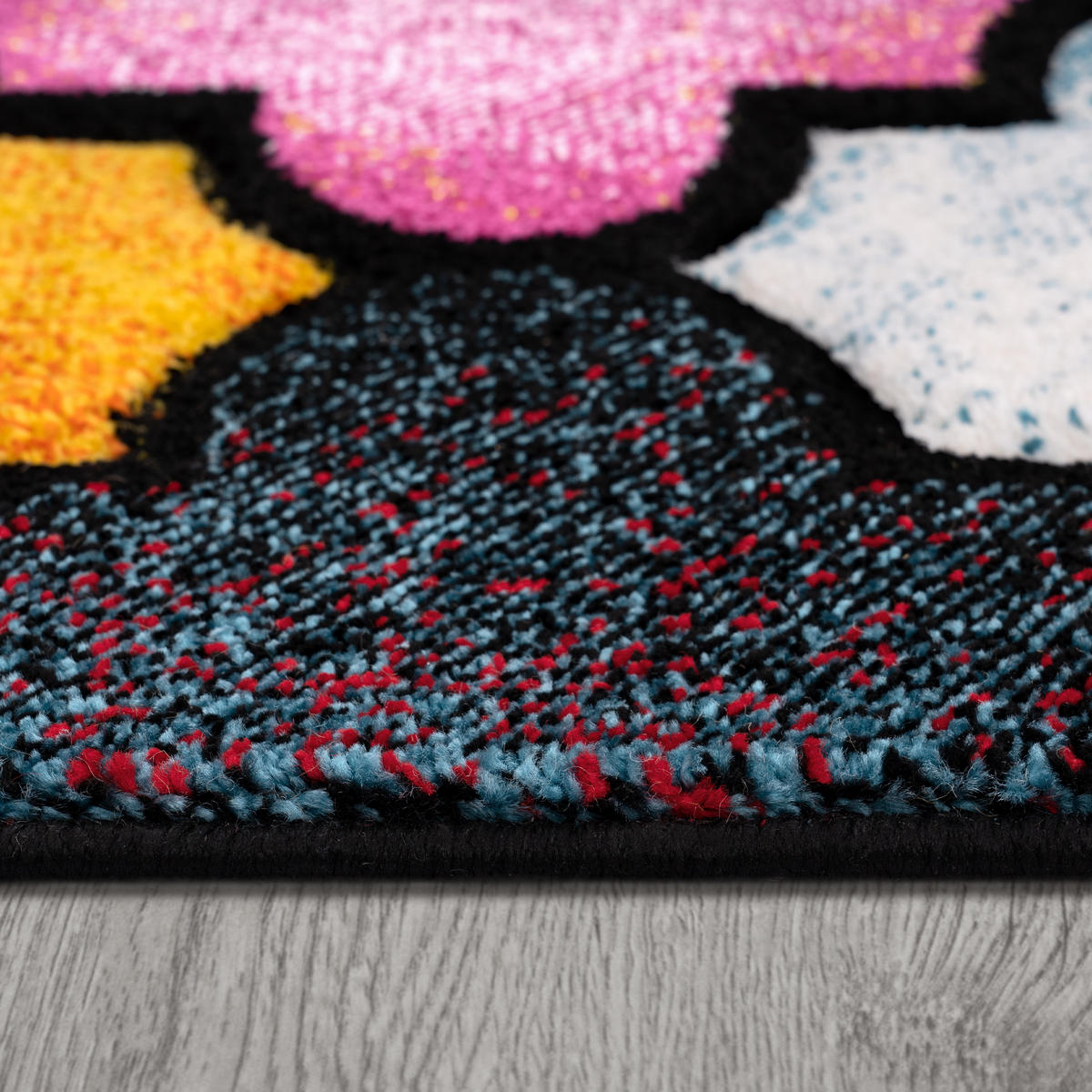 KURZFLORTEPPICH 120/170 cm Smaragd 765 - Multicolor, Textil (120/170cm) - Paco Home