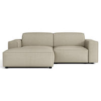 ROHOVÁ POHOVKA Sellmo 210 cm - černá/šedohnědá, textil/plast (210/166cm) - Selsey